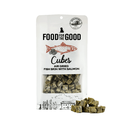 Food For The Good - Air Dried Salmon & Fish Skin Cubes Cat & Dog Treats