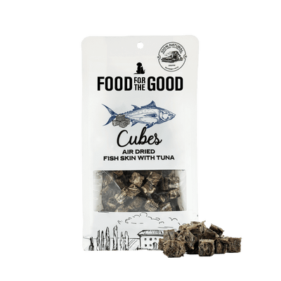 Food For The Good - Air Dried Tuna & Fish Skin Cubes Cat & Dog Treats