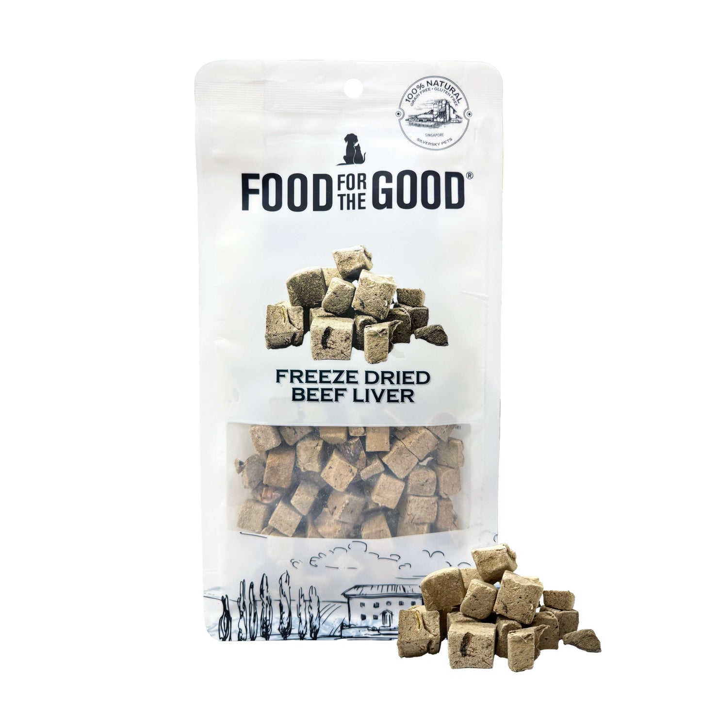 Freeze-Dried Beef Liver Cat & Dog Treats - High-Protein, Vitamin-Rich