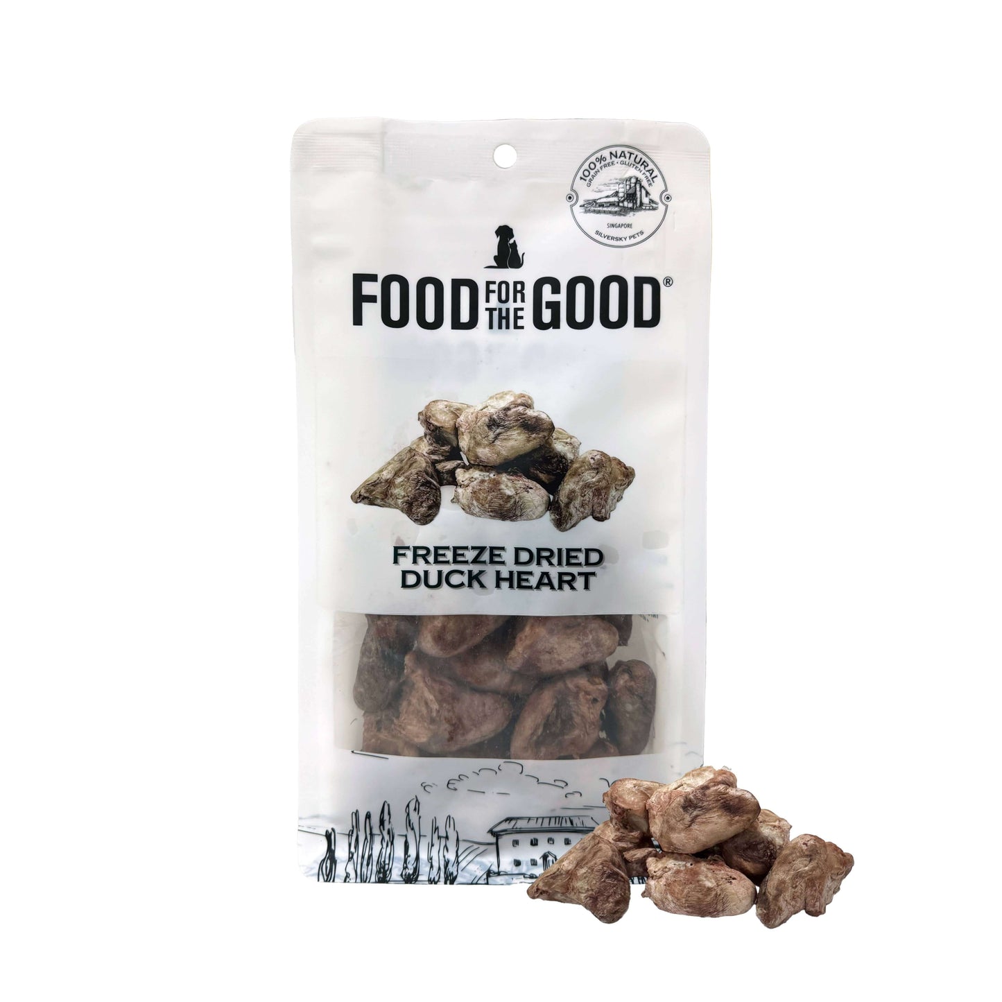 Freeze-Dried Duck Heart Cat & Dog Treats - Taurine-Rich Superfood