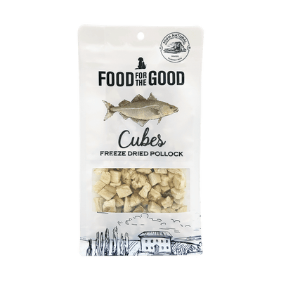 Freeze-Dried Pollock Cubes for Cats & Dogs – High-Protein Fish Treats