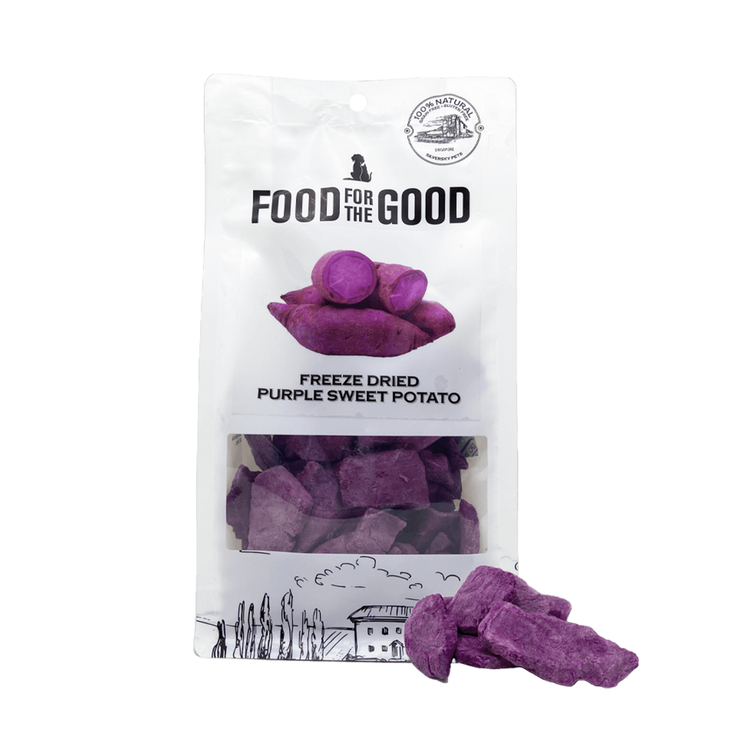 Freeze-Dried Purple Sweet Potato Pet Treats - Antioxidant Powerhouse