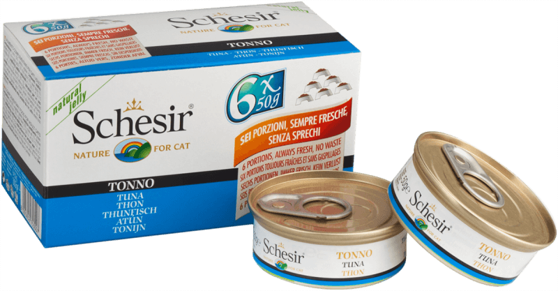 Schesir Tuna Multipack - 6 cans of cat food 50g each