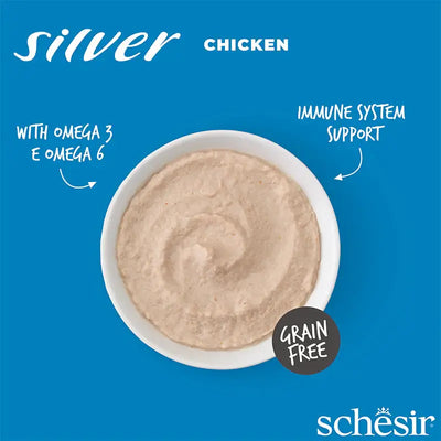 Schesir Silver Velvet Chicken Mousse Senior Cat Food