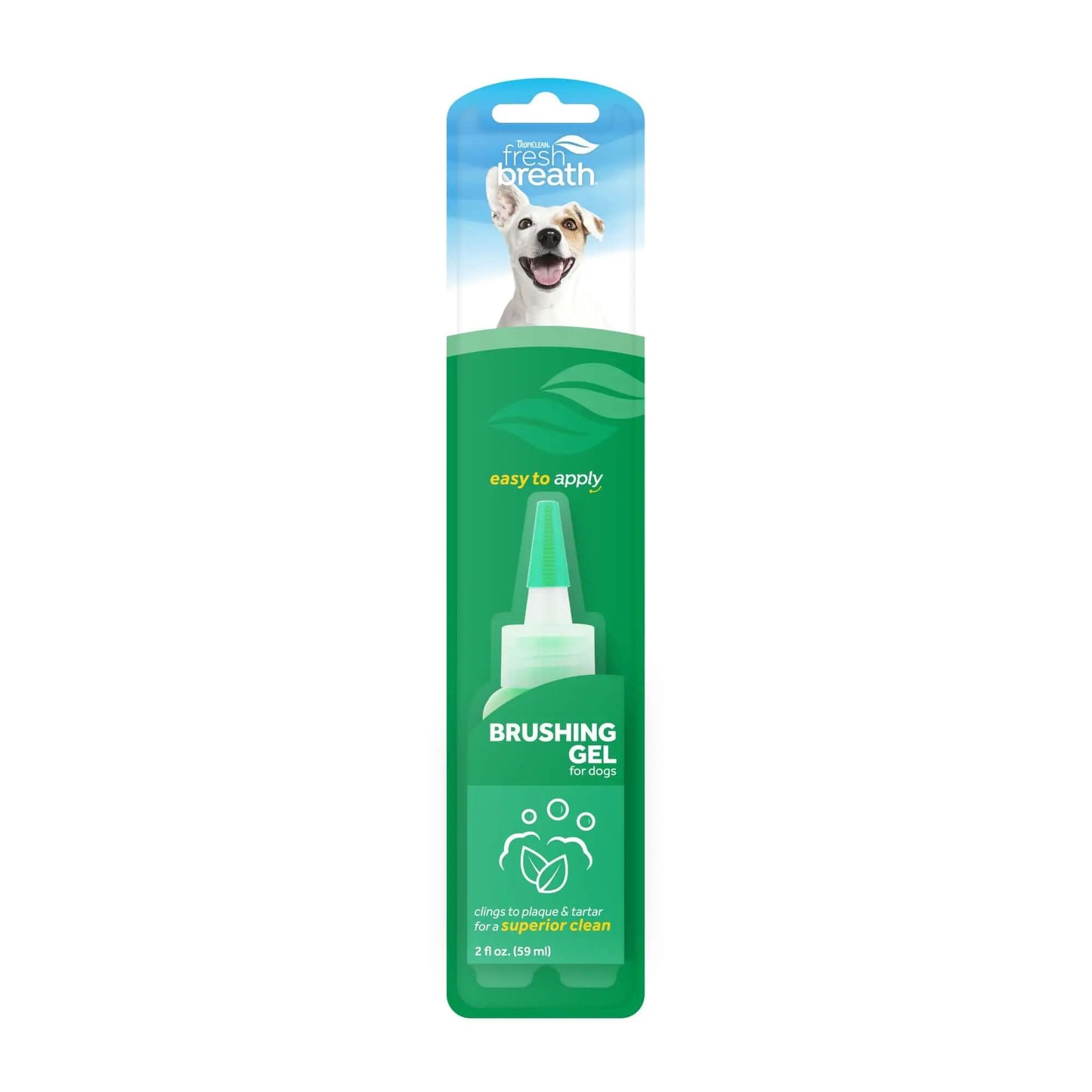 TropiClean Fresh Breath Dental & Oral Care Brushing Gel for Dog & Cat - 2oz