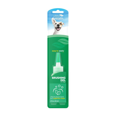 TropiClean Fresh Breath Dental & Oral Care Brushing Gel for Dog & Cat - 2oz