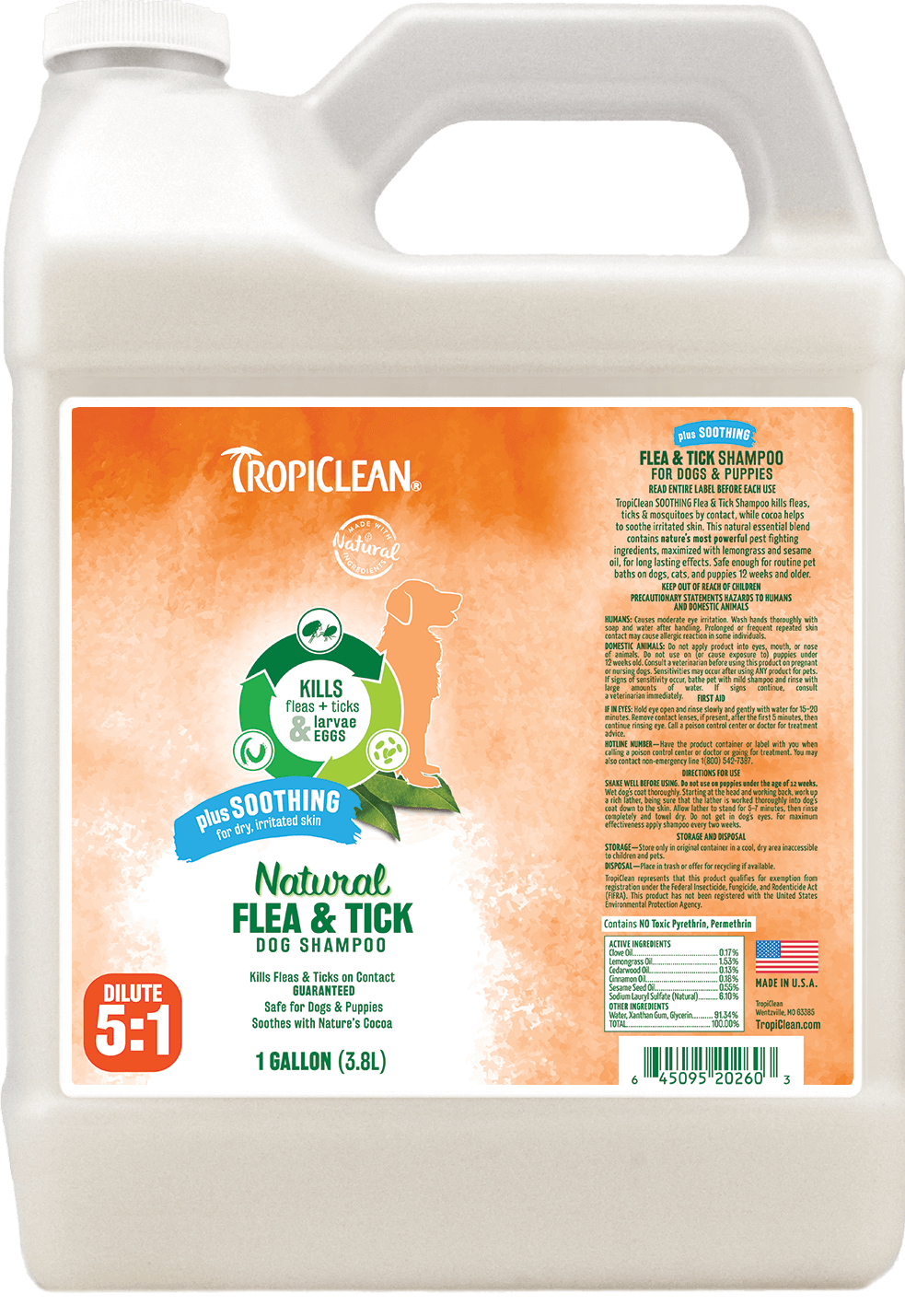 soothing flea and tick shampoo