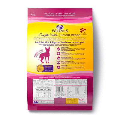 Wellness Complete Health Small Breed Dry Dog Food – Deboned Turkey & Oatmeal Recipe