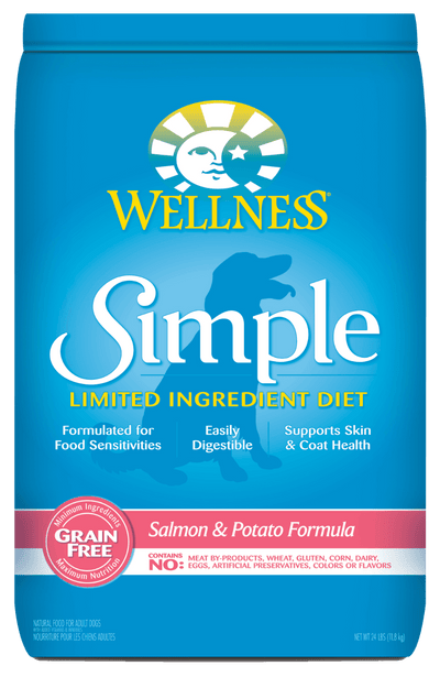 Wellness Simple Salmon & Potato Recipe Dog Dry Food for Sensitive Stomachs