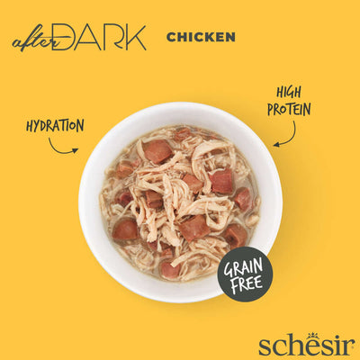 Schesir After Dark Chicken Wholefood Canned Cat Food - Grain-Free Protein Rich Wet Food Singapore