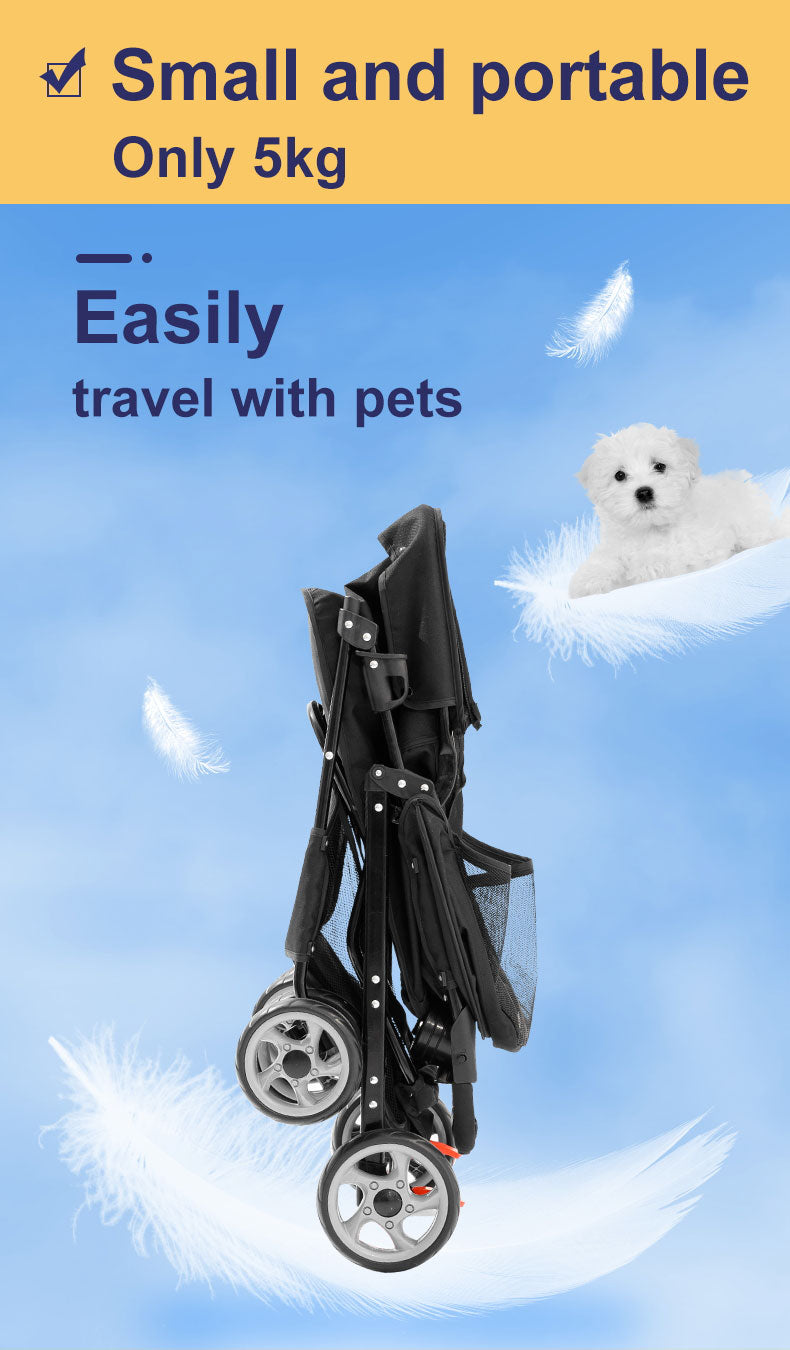  BNDC Pet Stroller 102 Black