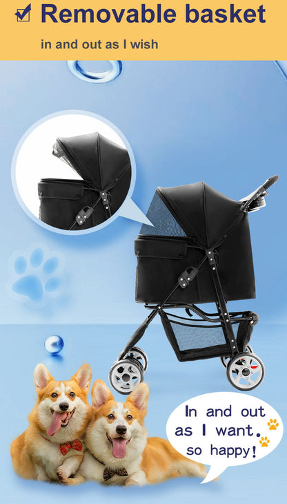  BNDC Pet Stroller 102 Black