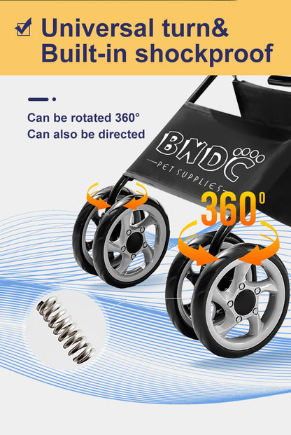  BNDC Pet Stroller 102 Black