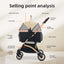 BNDC Pet Stroller 301 (Black Khaki)