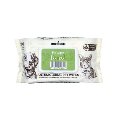 Care For The Good Antibacterial Pet Wipes in Forest