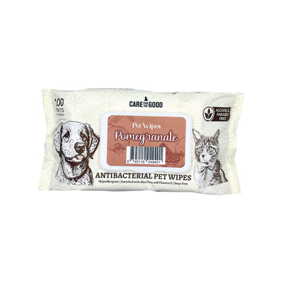 Care For The Good Antibacterial Pet Wipes in Pomegranate scent