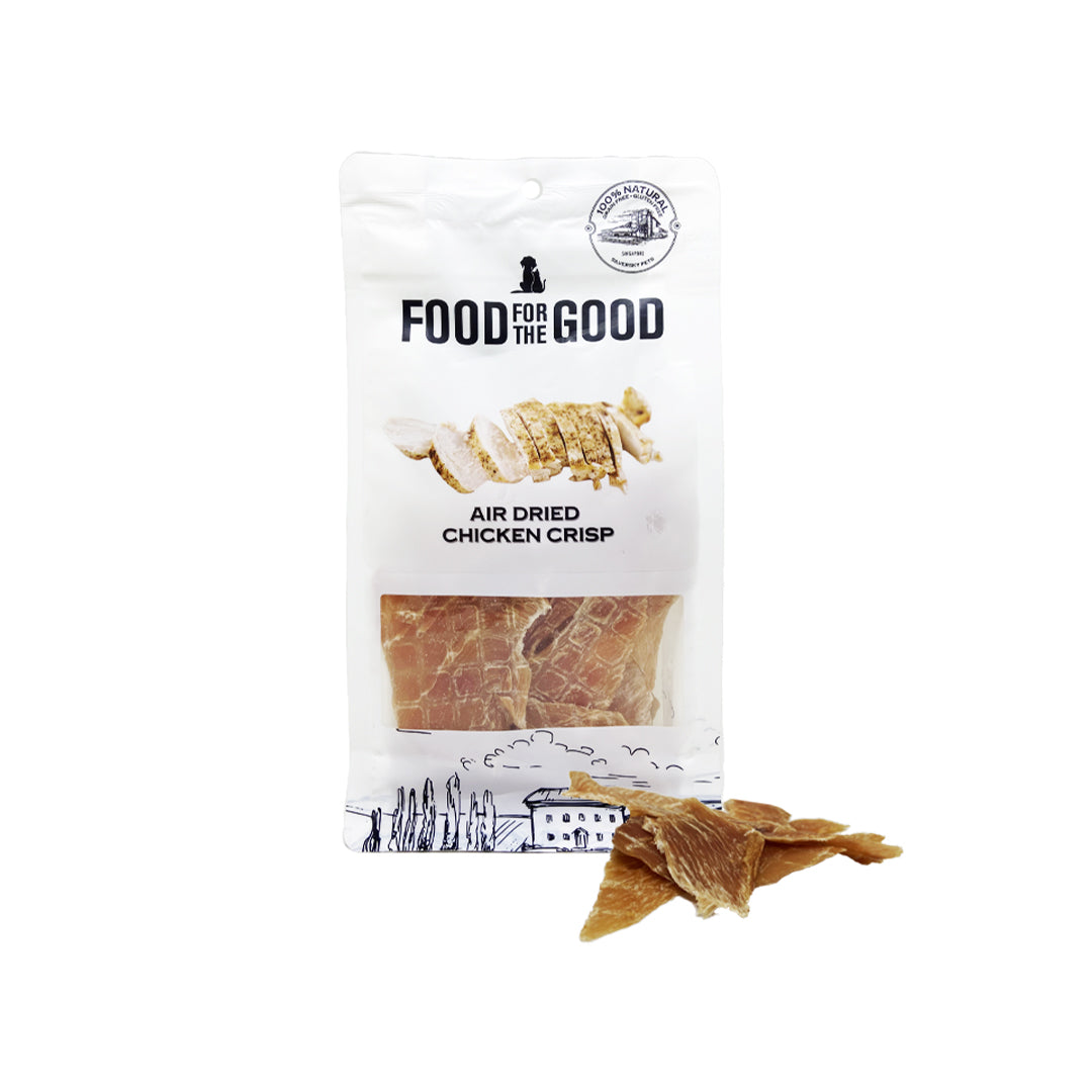 Food For The Good Air Dried Chicken Crisp Cat & Dog Treats