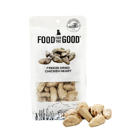 Food For The Good Freeze Dried Chicken Heart Cat & Dog Treats