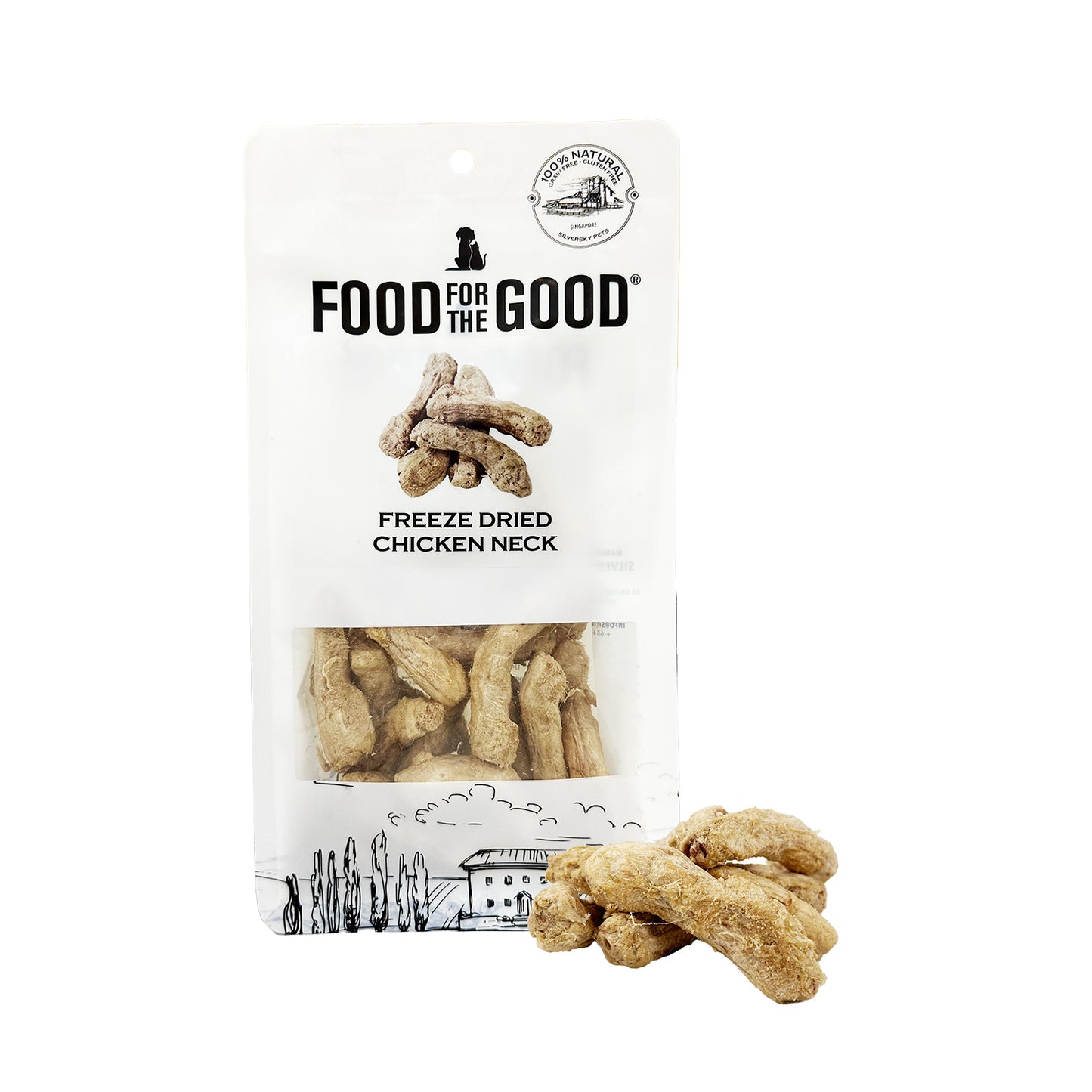 Food For The Good Freeze Dried Chicken Heart Cat & Dog Treats