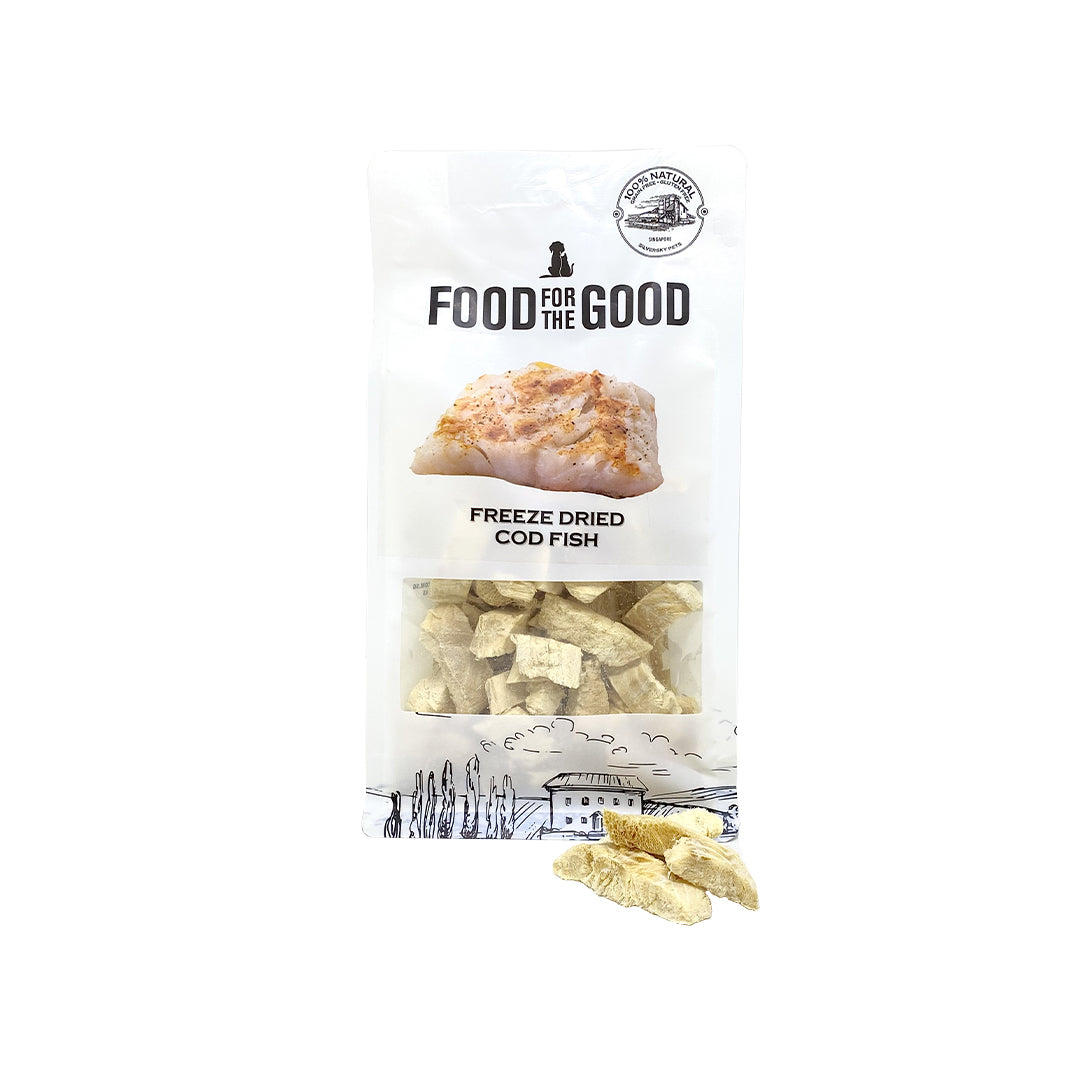 Food For The Good Freeze Dried Cod Fish Cat & Dog Treats