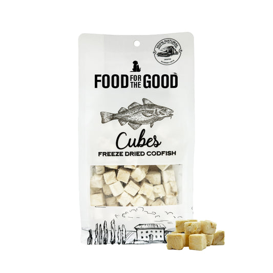 Food For The Good Freeze Dried Codfish Cubes Cat & Dog Treats