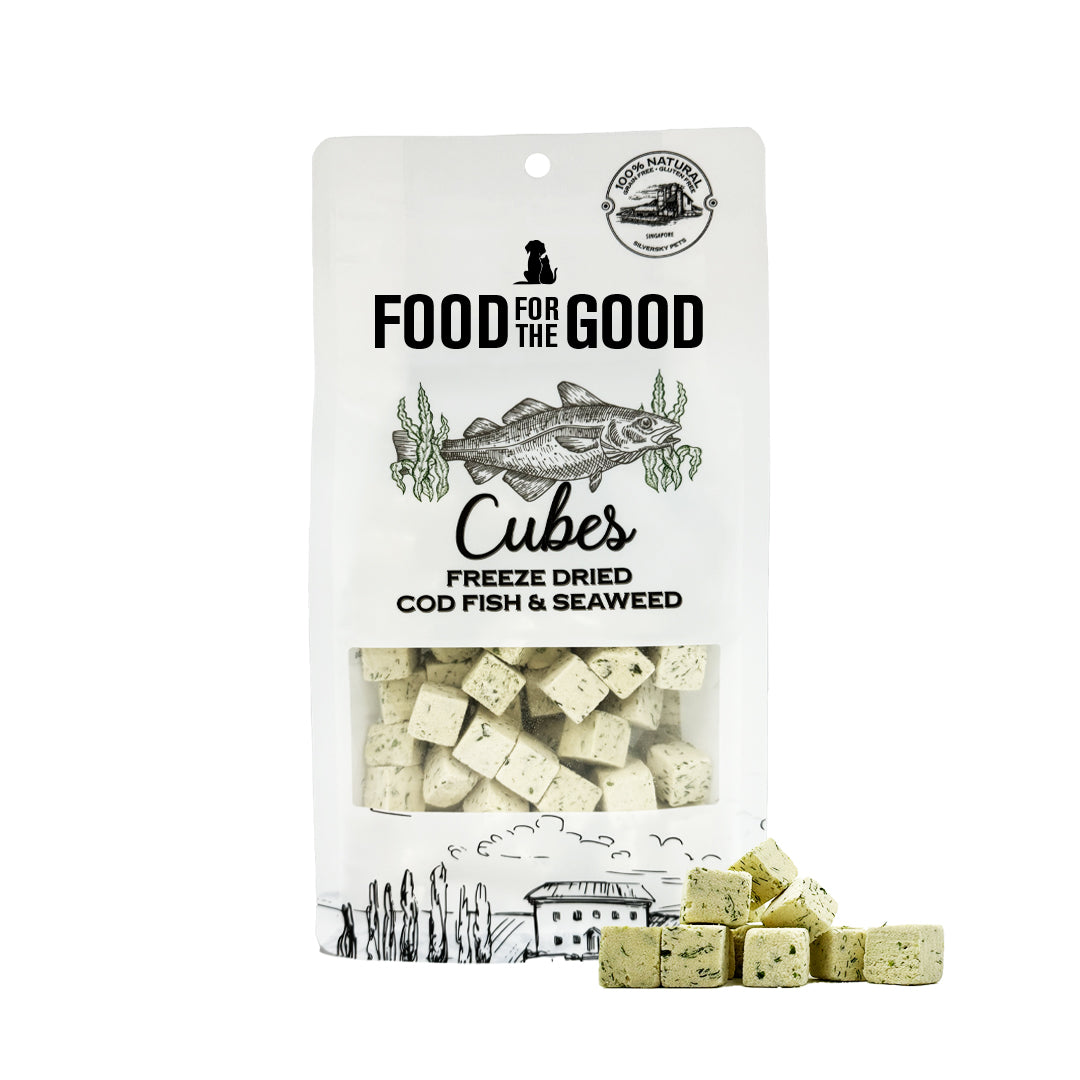 Food For The Good Freeze Dried Codfish & Seaweed Cat & Dog Treats