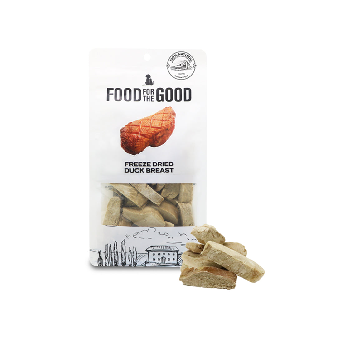 Food For The Good Freeze Dried Duck Breast Cat & Dog Treats