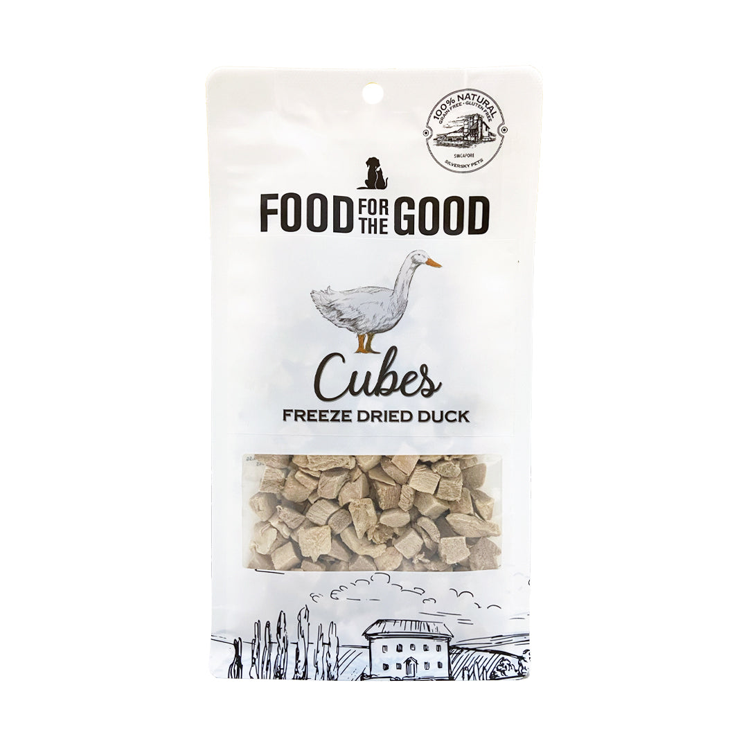 Food For The Good Freeze Dried Duck Cubes Cat & Dog Treats