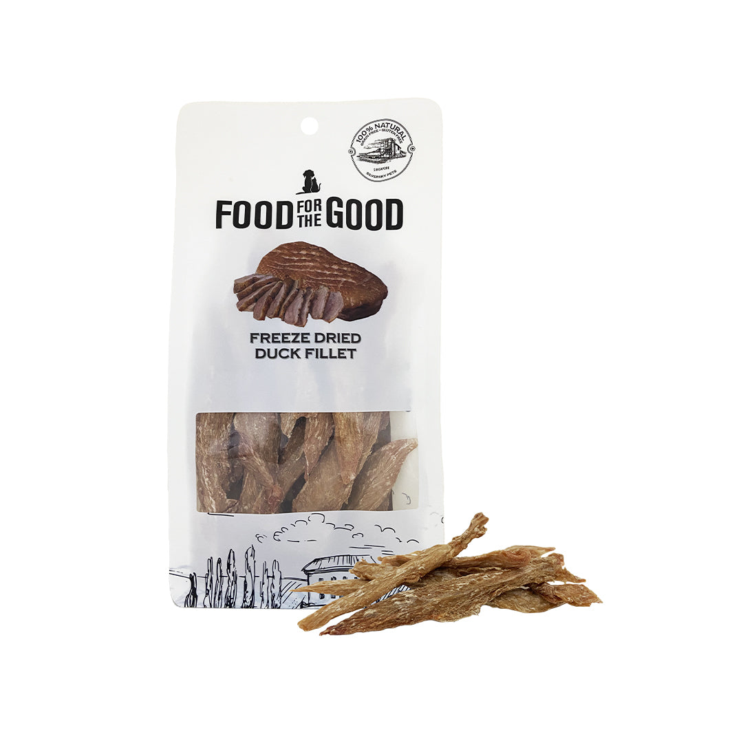 Food For The Good Freeze Dried Duck Fillet For Cat & Dog Treats