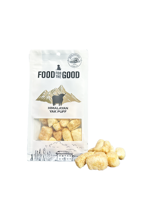 Food For The Good Freeze Dried Himalayan Yak Puff For Cat & Dog Treats