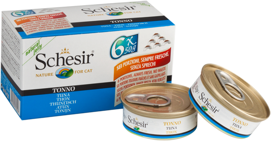 Schesir Tuna Multipack - 6 cans of cat food 50g each