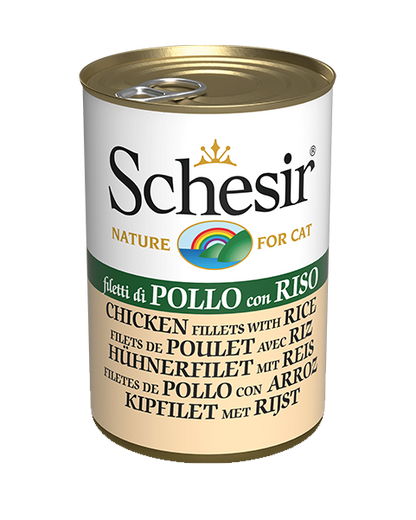 Schesir Chicken Fillet with Rice Jelly canned cat food