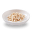 Close-up of Schesir chicken pieces in rice jelly gravy