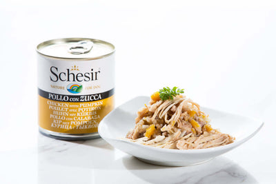 Schesir Chicken Pumpkin Rice Wet Dog Food - Digestive Health Recipe