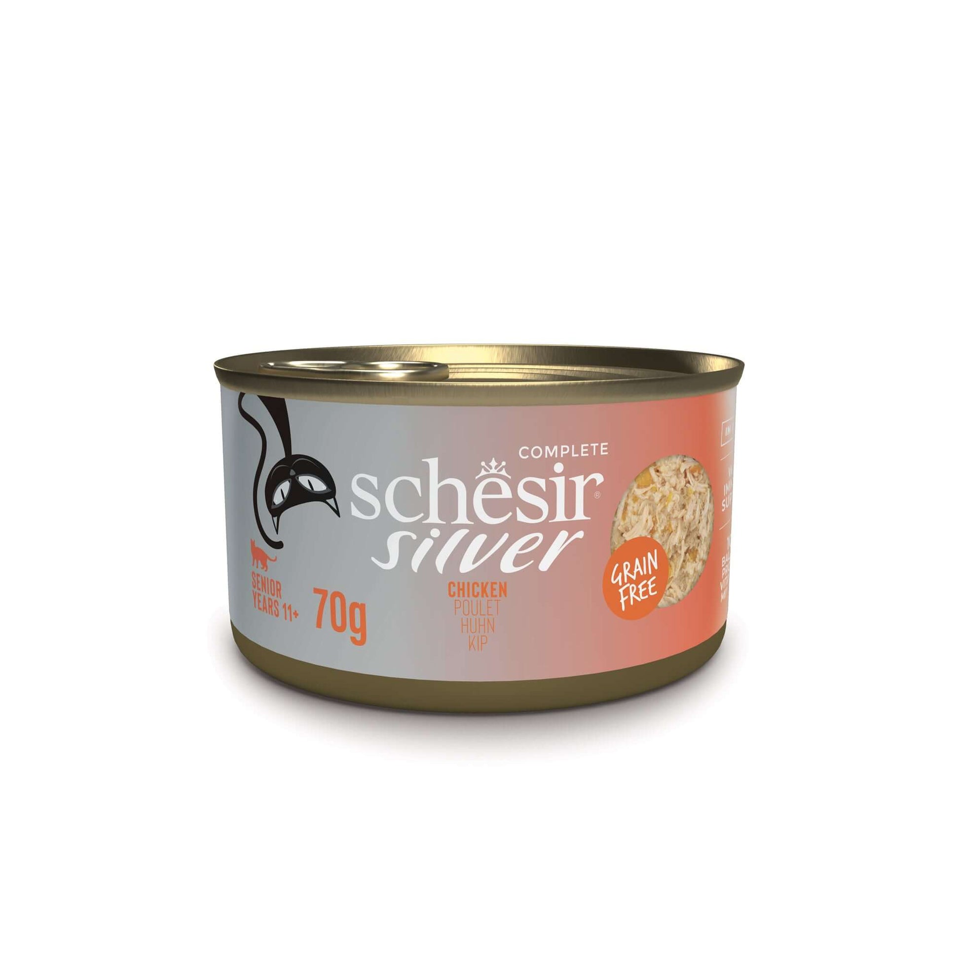 Schesir Silver Chicken Broth Cat Food - Senior Formula