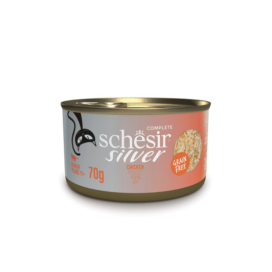 Schesir Silver Chicken Broth Cat Food - Senior Formula