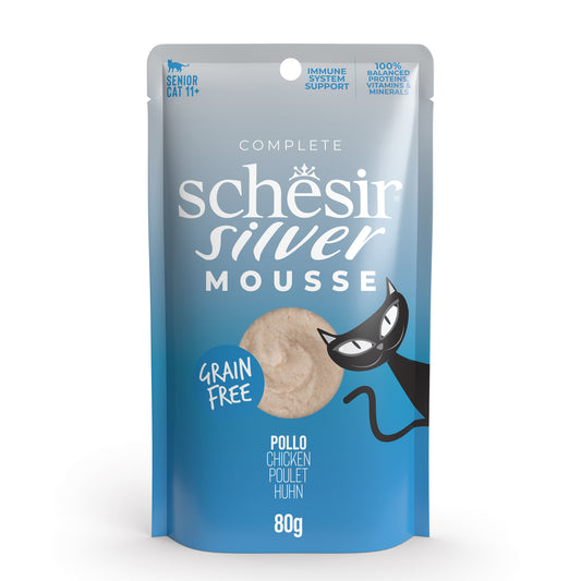 Schesir Silver Velvet Chicken Mousse Senior Cat Food