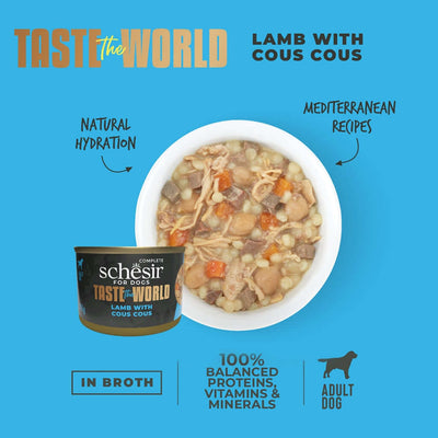 Schesir Lamb Couscous Canned Dog Food - Moroccan Recipe