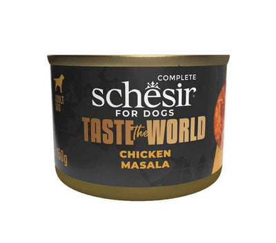 Schesir Chicken Masala Canned Dog Food - Indian Recipe