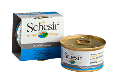 Schesir Tuna Natural Style Canned Cat Food - Single Ingredient in Own liquid

