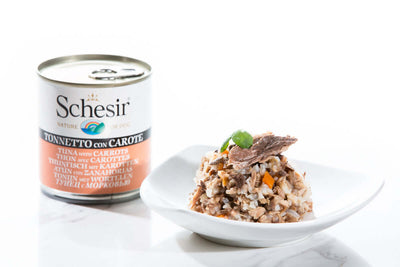 Schesir Tuna Carrot Rice Canned Dog Food - Omega-3 Rich Wet Meal