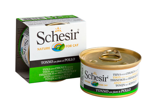Schesir Tuna Chicken Fillet Cat Food in Jelly