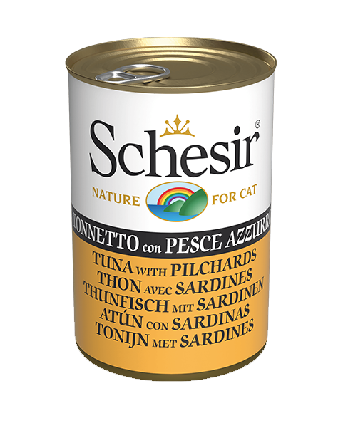 Schesir Tuna with Pilchards Jelly canned cat food