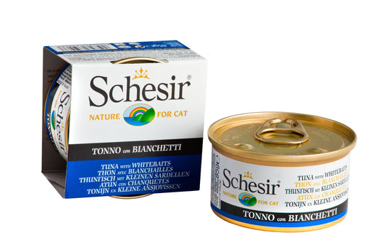 Schesir Tuna Whitebait Cat Food in Jelly - Premium Wet Food