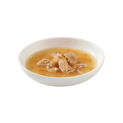Schesir Salmon Carrot Cat Food Pouch - Omega-3 Rich Soup with Vegetables