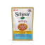 Schesir Tuna Squid Soup Wet Cat Food Pouch - 50g Grain-Free Liquid Recipe with Omega-3