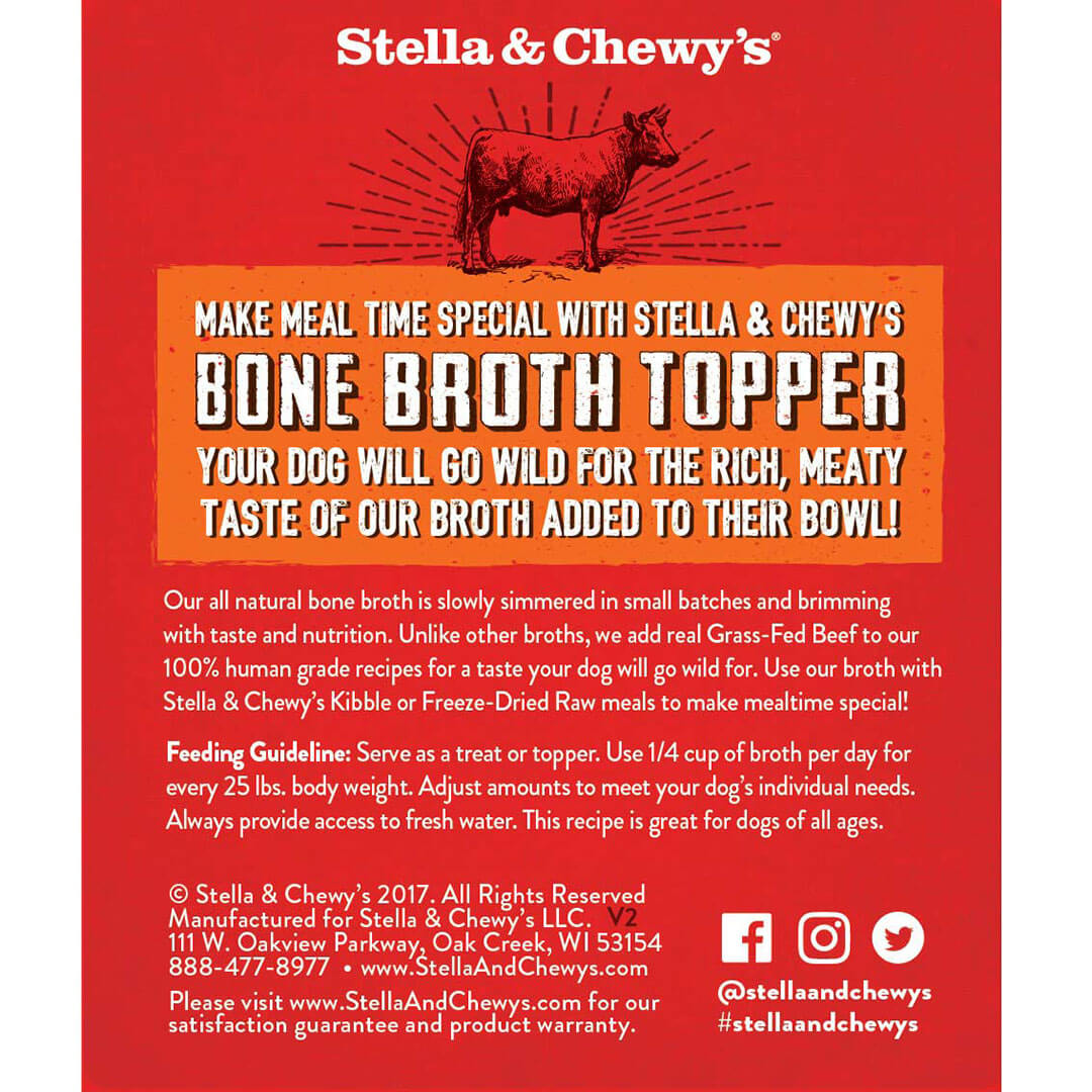 Stella & Chewy's Broth Topper Grass-Fed Beef 