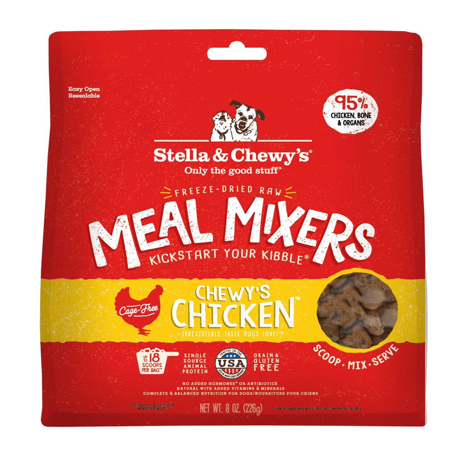 Stella & Chewy's Chewy’s Chicken Freeze-Dried Raw Dog Meal Mixers