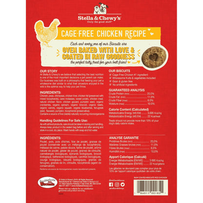 Stella & Chewy’s Chicken Raw Coated Biscuits Dog Treats