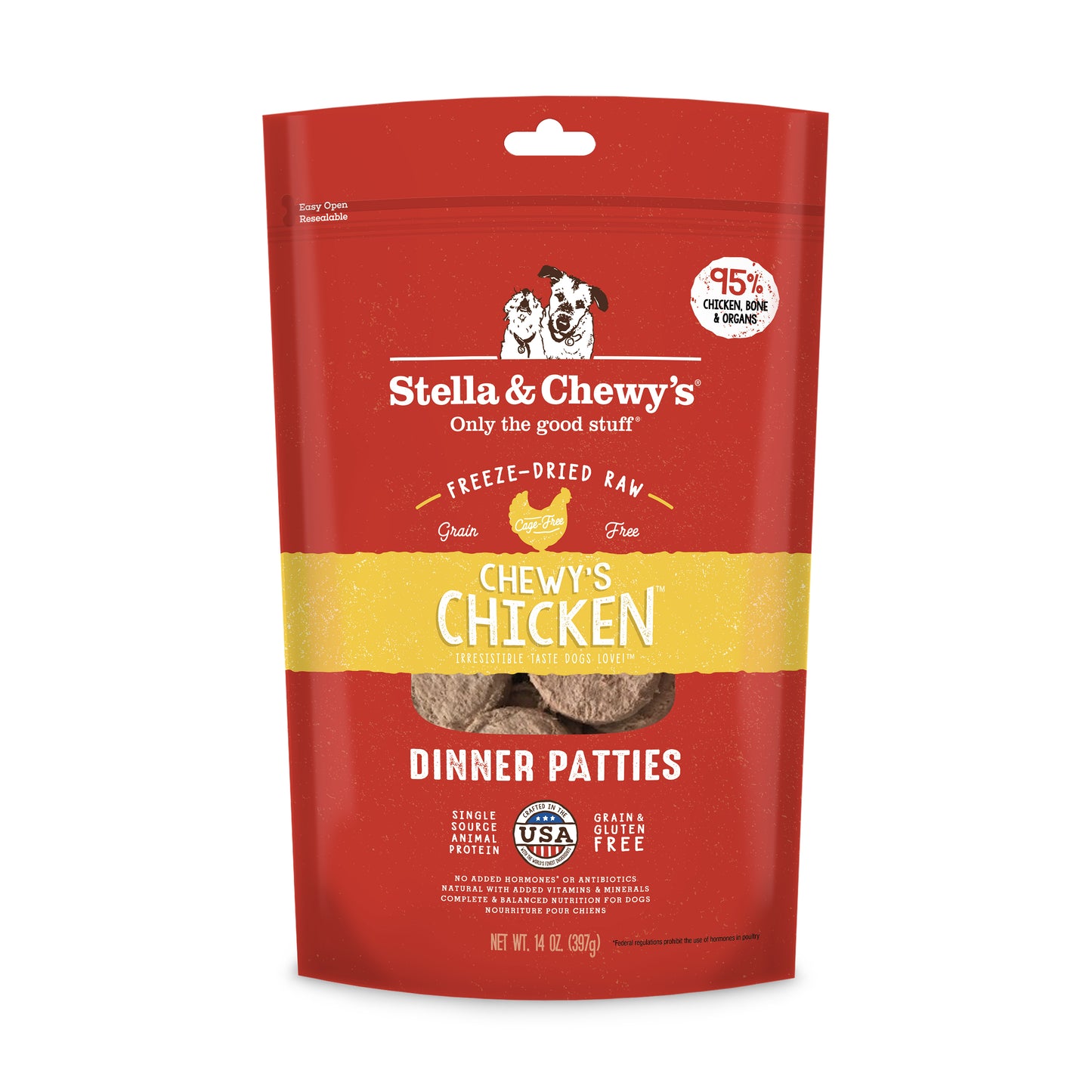 Stella & Chewy's Freeze-Dried Raw Chew's Chicken Dinner Patties